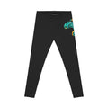 Women's White Graphic Leggins