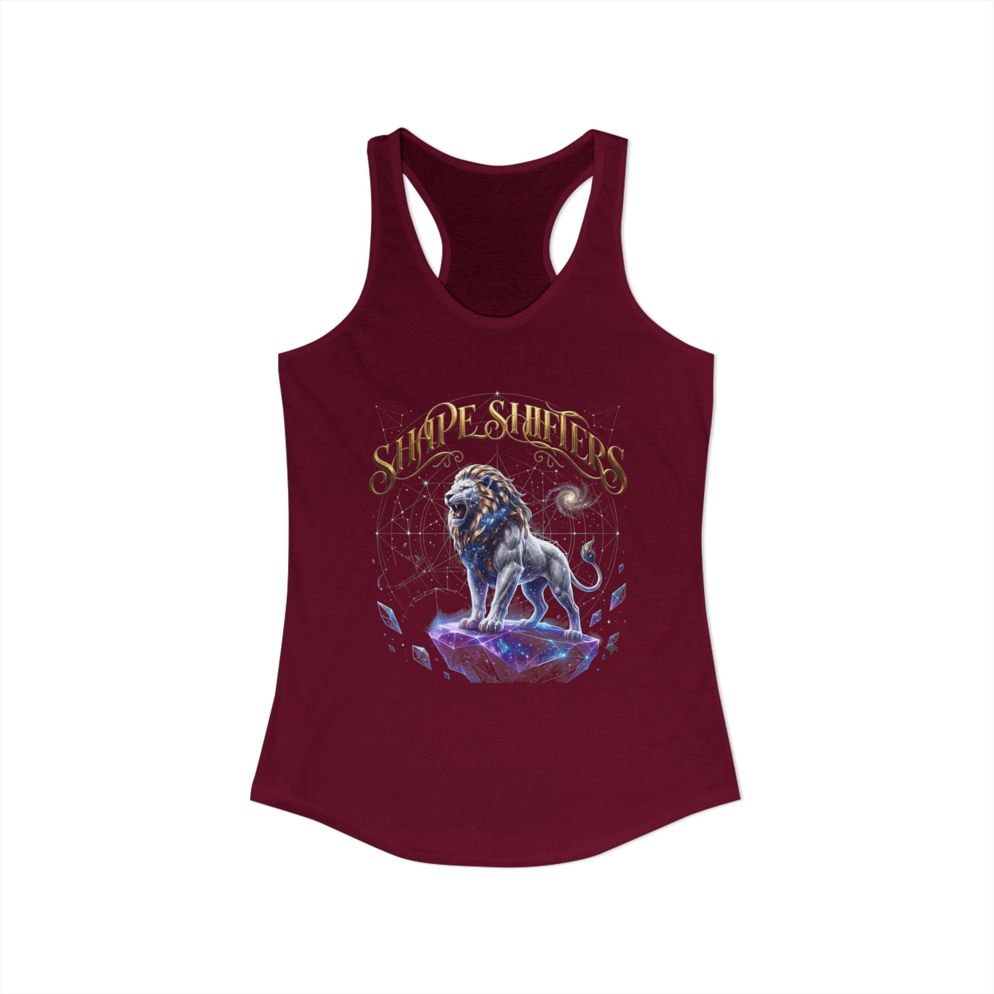 Cosmic Lion King - Majestic Collection - Women's Ideal Racerback Tank