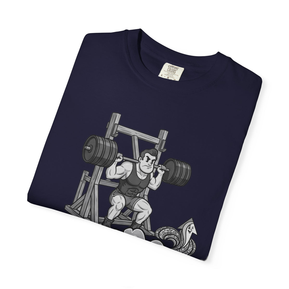 Nostalgic 50's Strongman Squat - Graphic T