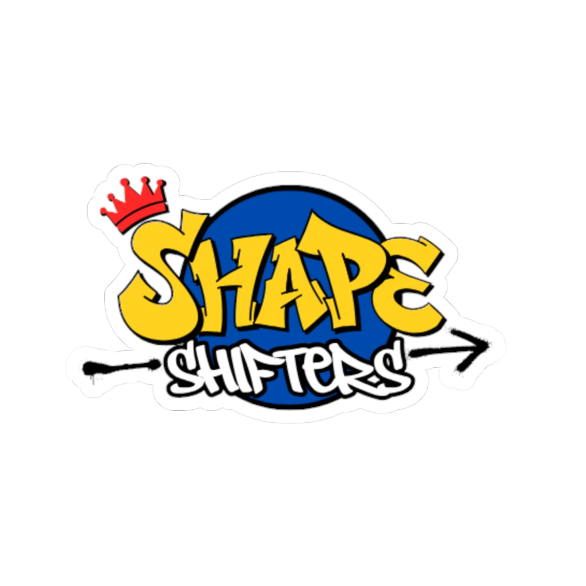 Shape Shifters Graffiti-Style Kiss-Cut Sticker