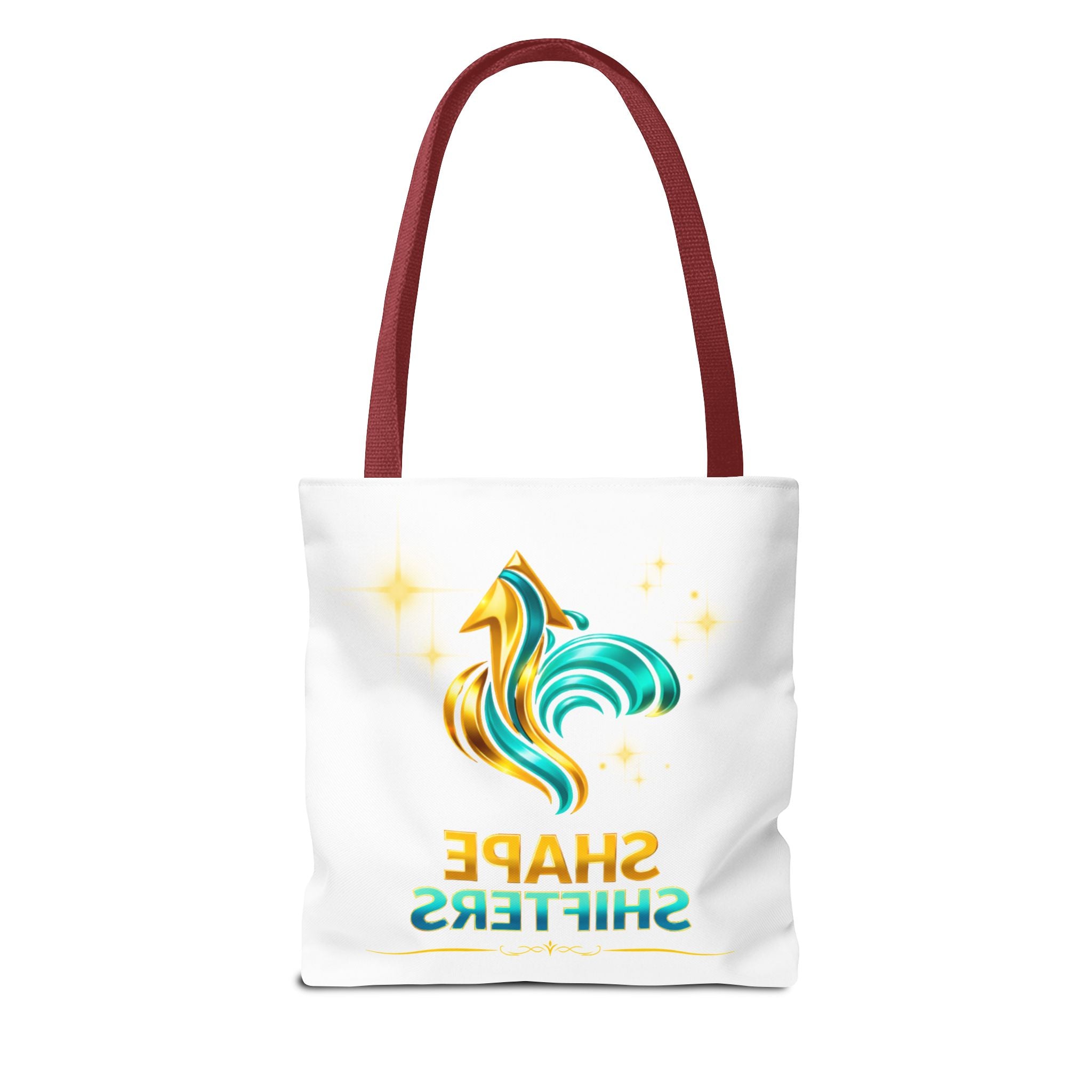 Shape Shifters Tote Bag — Colorful Shape Shifters Logo All-Over Print Tote