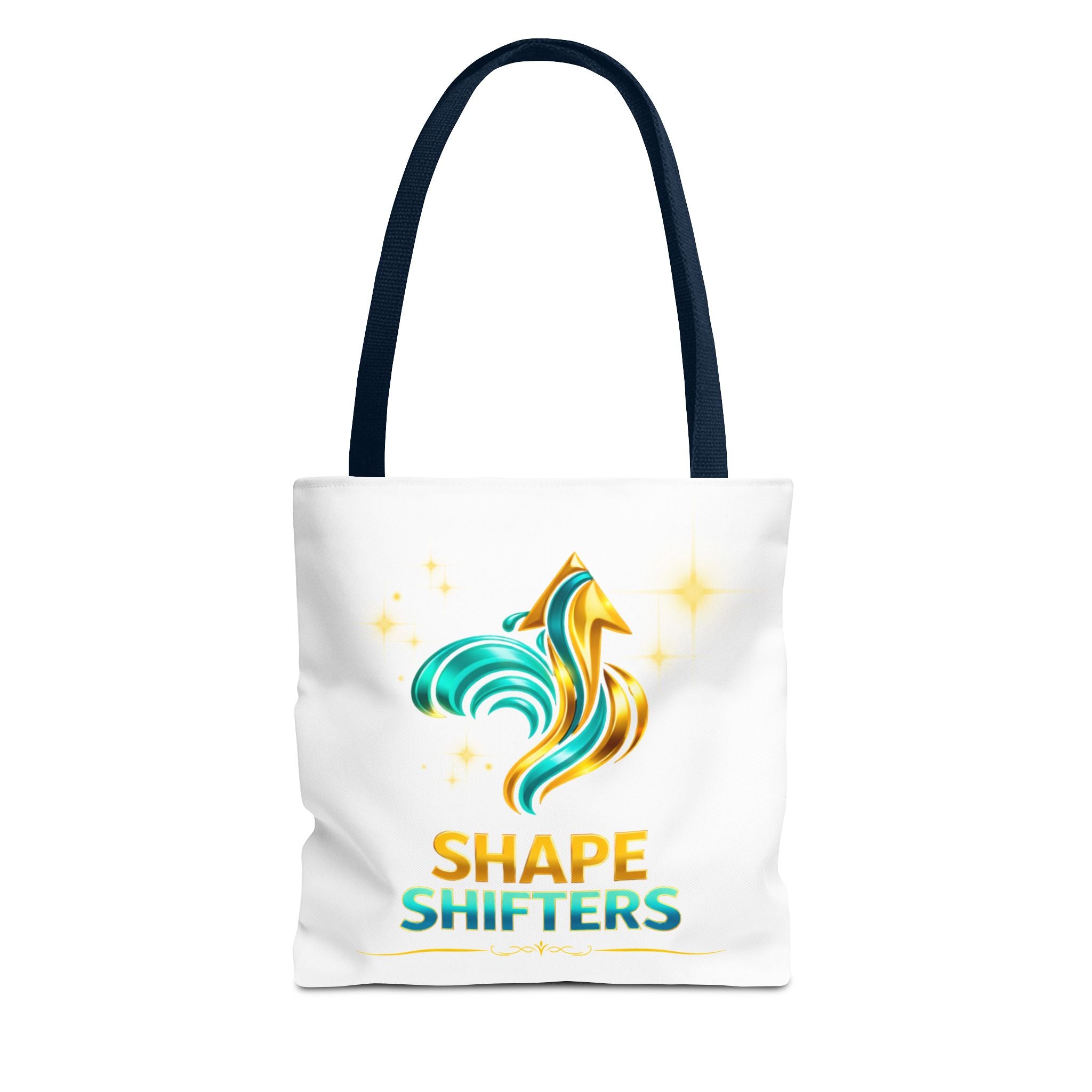 Shape Shifters Tote Bag — Colorful Shape Shifters Logo All-Over Print Tote