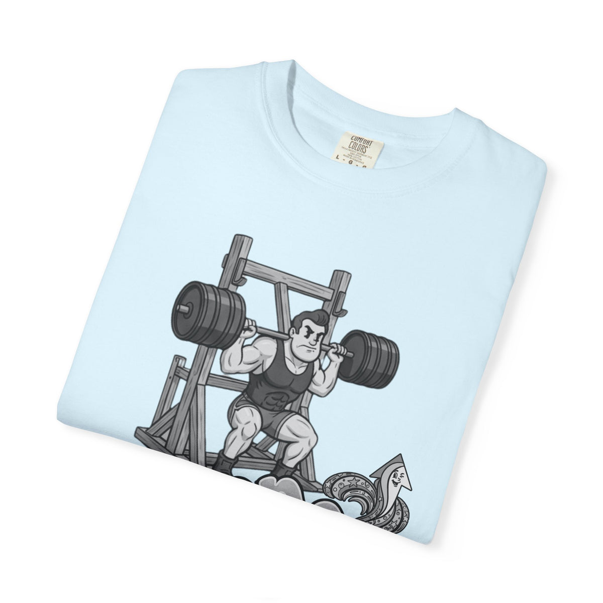 Nostalgic 50's Strongman Squat - Graphic T