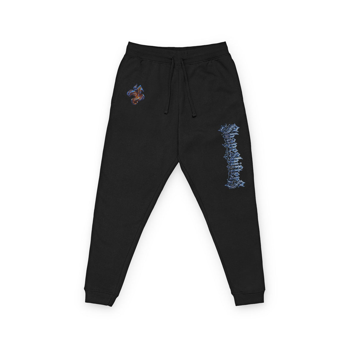 Cyber Goth Black - Fleece Streetwear Sweatpants