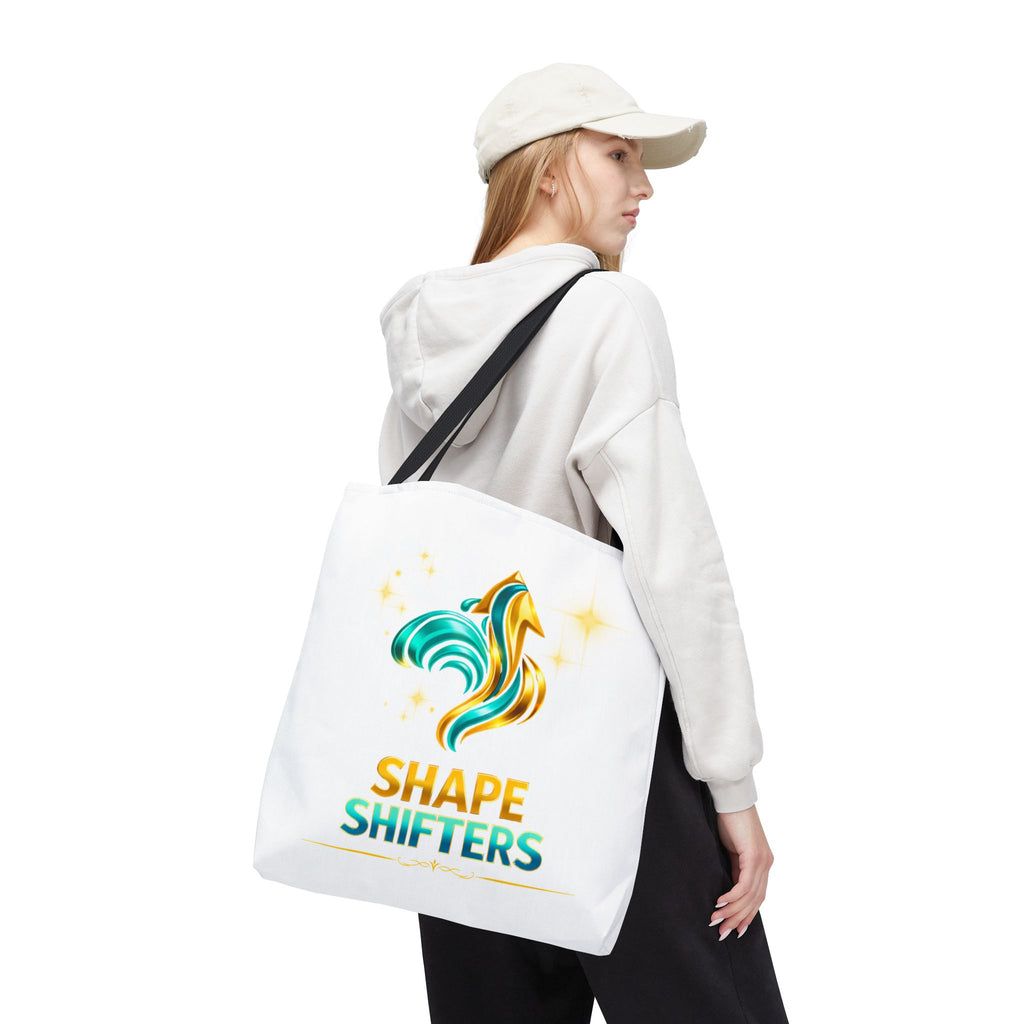 Shape Shifters Tote Bag — Colorful Shape Shifters Logo All-Over Print Tote